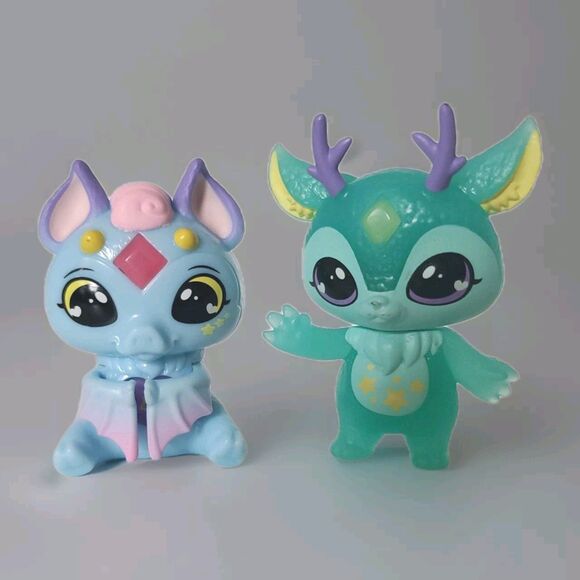 Magic Mixies Mixlings Geckler And  Mopok Small Figures Cake Topper Moose - Picture 1 of 6